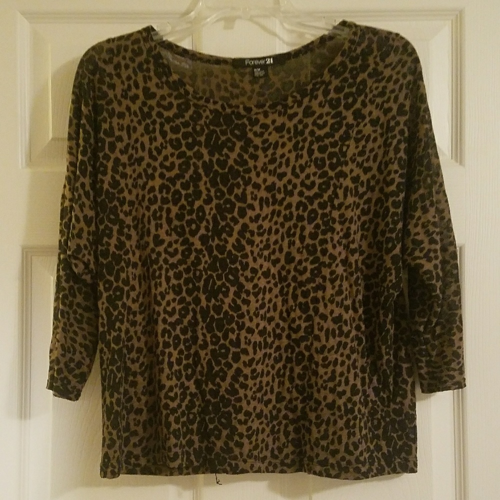 Forever 21 Cheetah print top